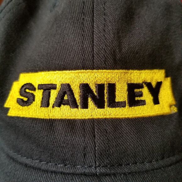 Stanley Callaway Golf Hat Cap Black Strap Back Mens Adjustable 100% cotton - Picture 3 of 8